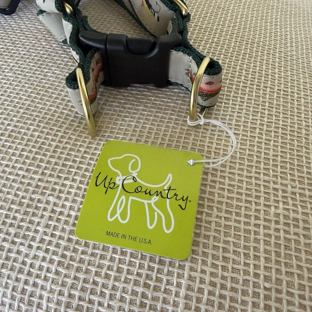 NWT Dog Harness Size XL Up Country Fly Fishing Large Breed Adjustable Fish Theme